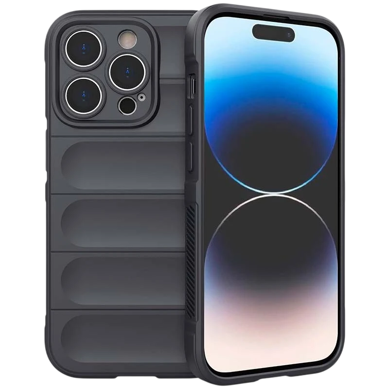 Funda de silicona Wave iPhone 15 Pro Gris Oscuro