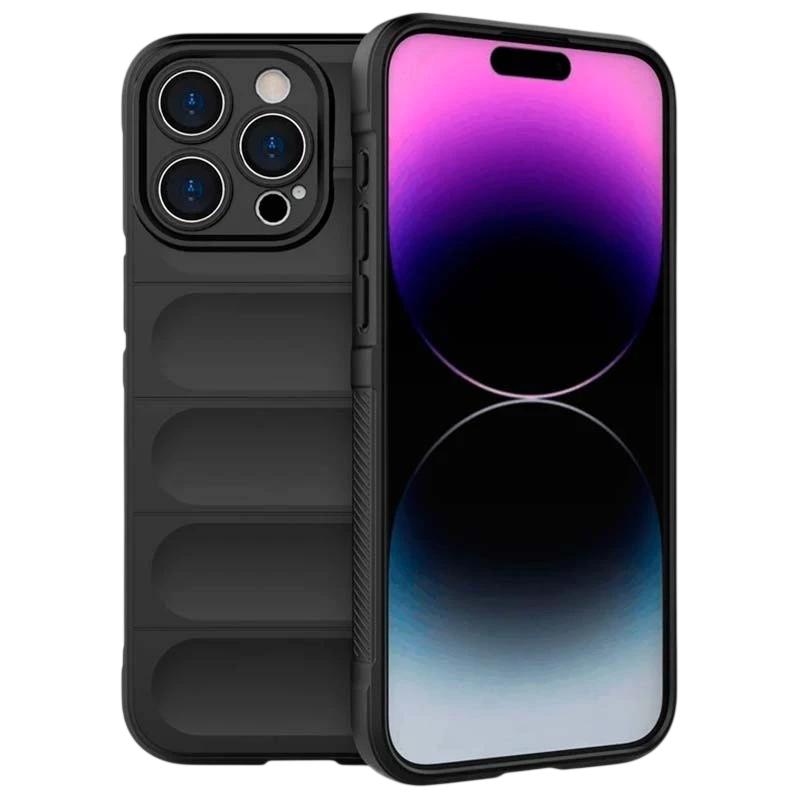 Funda de silicona Wave iPhone 15 Pro Max Negro