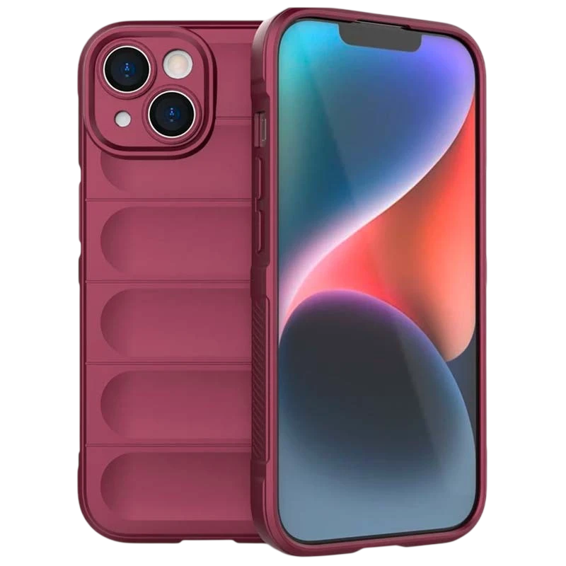 Funda de silicona Wave iPhone 15 Borgoa