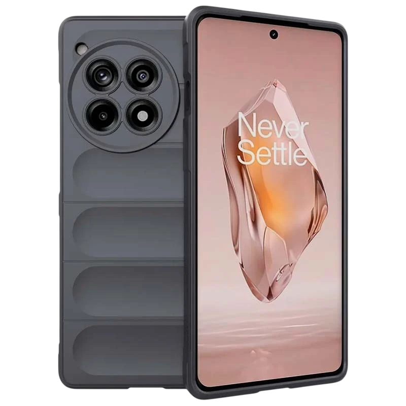 Funda de silicona Wave Oneplus 12R Gris Oscuro