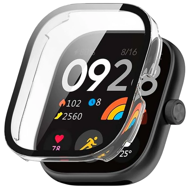 Funda PC + Cristal Templado Xiaomi Redmi Watch 4 Transparente Hover Image