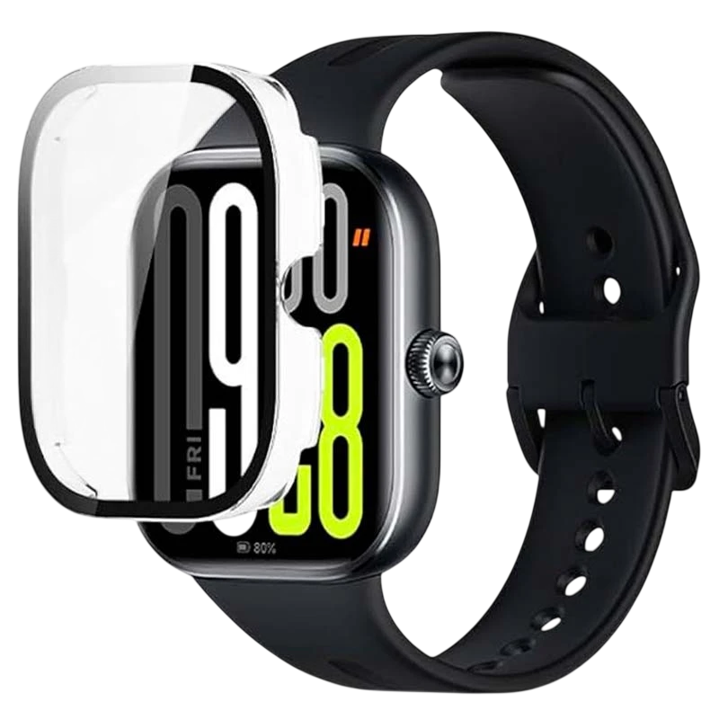 Funda PC + Cristal Templado Xiaomi Redmi Watch 5/Redmi Watch 6 Transparente