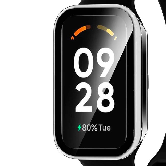 Funda protectora PC + Cristal Templado para Xiaomi Mi Smart Band 8 Active Transparente Main Image