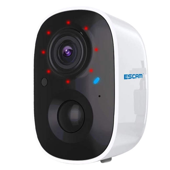 Escam G14 2MP Full HD Visión nocturna Reconocimiento por IA Blanco Hover Image