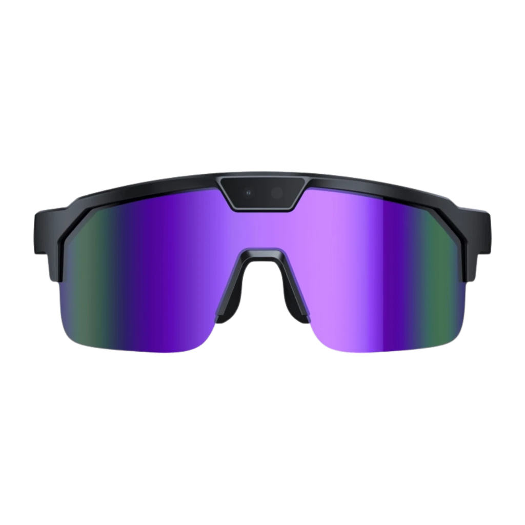 Zeblaze Q01 AI Sports Sunglasses Morado 8MP WiFi Bluetooth Gafas inteligentes