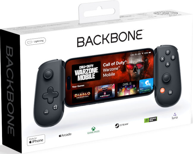Mando Backbone Gamepad Xbox Para Iphone Cargador Con Lightning (black) (2. Generacion) Hover Image
