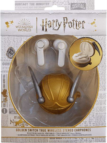 Auriculares Lazerbuilt Golden Snitch True Wireless Earphones Harry Potter Hover Image
