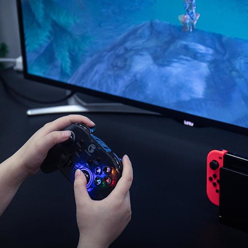 Mando Gamepad GameSir T4 Pro para Switch/PC/iOS/Android, Soporte para Teléfono Móvil