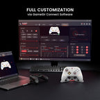 Mando GameSir Cyclone 2 Daybreak Blanco con soporte - Gamepad para Nintendo Switch/PC/Smartphones