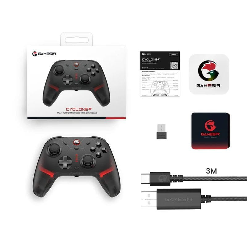 Mando GameSir Cyclone 2 Midnight Negro - Gamepad Compatible Nintendo Switch/PC/Smartphones