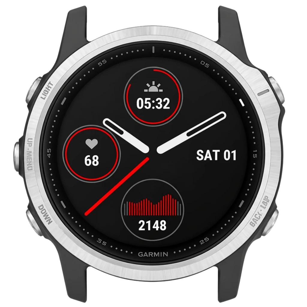 Garmin Fenix 6S Pro Plata Negro 42mm Reloj inteligente Renovado - Estado Premium