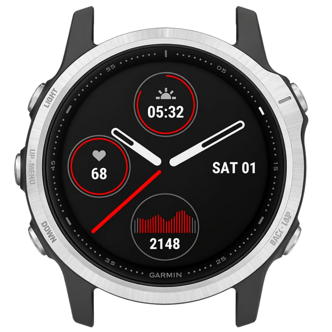Garmin Fenix 6S Pro Plata Negro 42mm Reloj inteligente Renovado - Estado Premium Hover Image