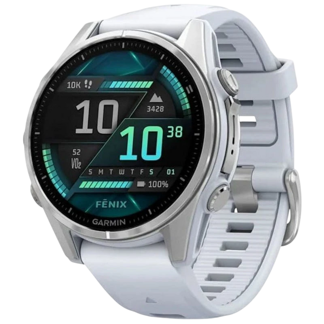 Garmin Fenix 8 AMOLED 43mm Acero Blanco - Reloj Inteligente Hover Image