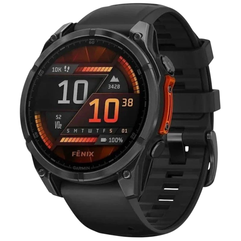 Garmin Fenix 8 AMOLED 47mm Acero Negro - Reloj Inteligente