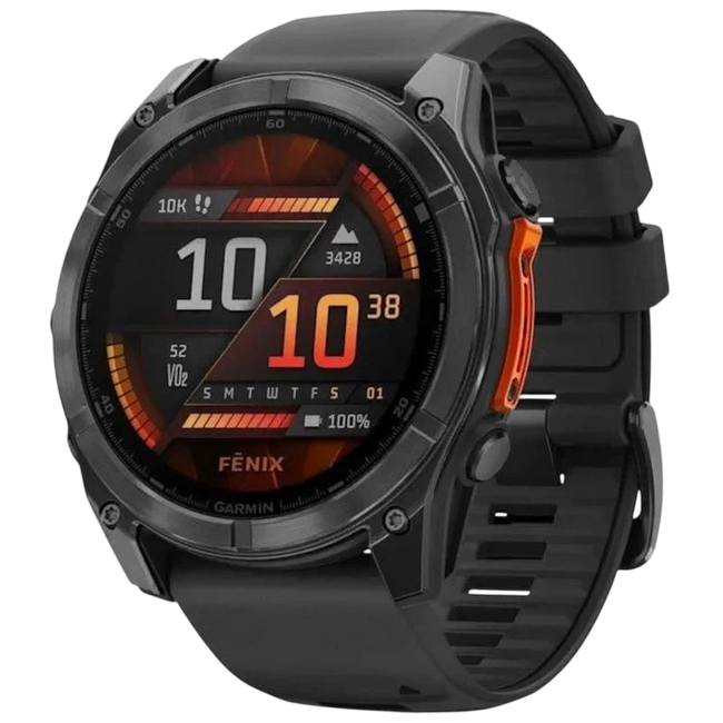 Garmin Fenix 8 AMOLED 51mm Acero Negro - Reloj Inteligente Hover Image