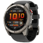 Garmin Fenix 8 Pro 51 mm Zafiro Gris Titanio Correa Silicona Negro 1,4 pulgadas AMOLED 27 días 10ATM Smartwatch