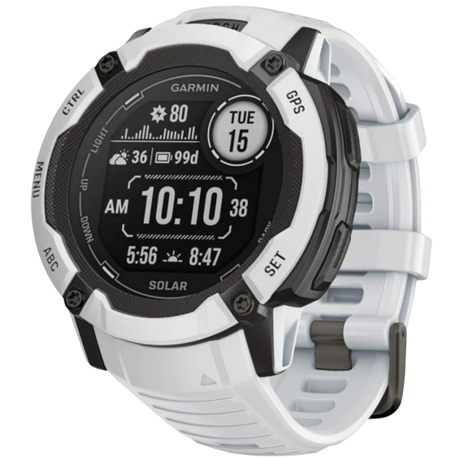 Garmin Instinct 2X Solar 50mm Blanco - Reloj inteligente con GPS Hover Image