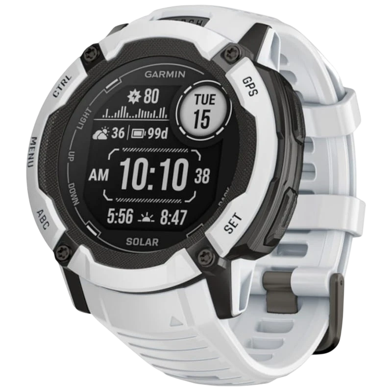 Garmin Instinct 2X Solar 50mm Blanco - Reloj inteligente con GPS