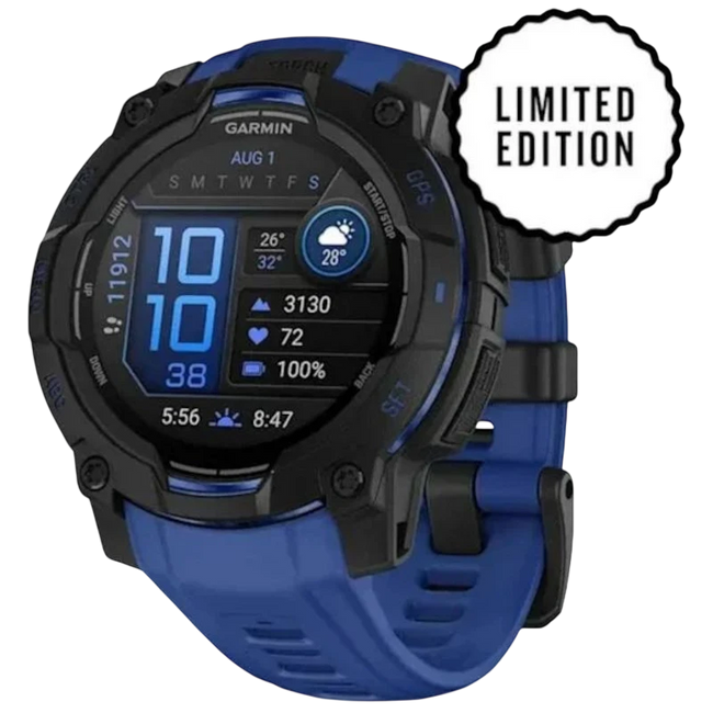 Garmin Instinct 3 AMOLED 45mm Negro con Correa azul Hover Image