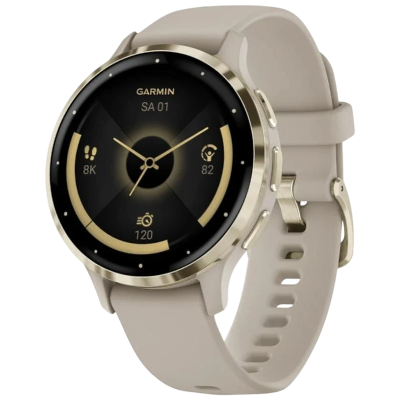 Garmin Venu 3S Beige Dorado - Reloj inteligente