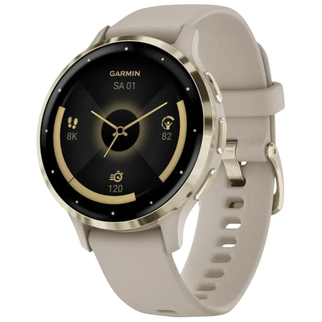 Garmin Venu 3S Beige Dorado - Reloj inteligente Hover Image