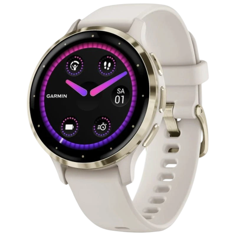 Garmin Venu 3S Gris Dorado - Reloj inteligente