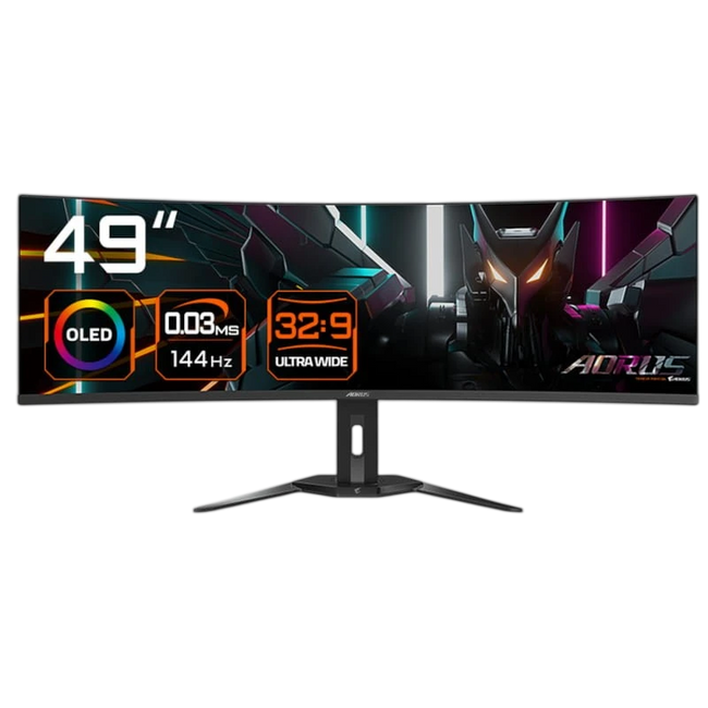 Gigabyte AORUS CO49DQ 49" WDQHD OLED UltraWide Curvo 144 Hz FreeSync Premium Pro Negro Hover Image