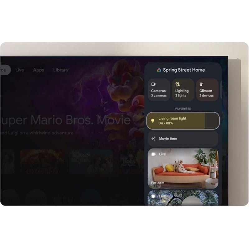 Google TV Streamer 4K con IA y mando por voz Porcelana - Android TV