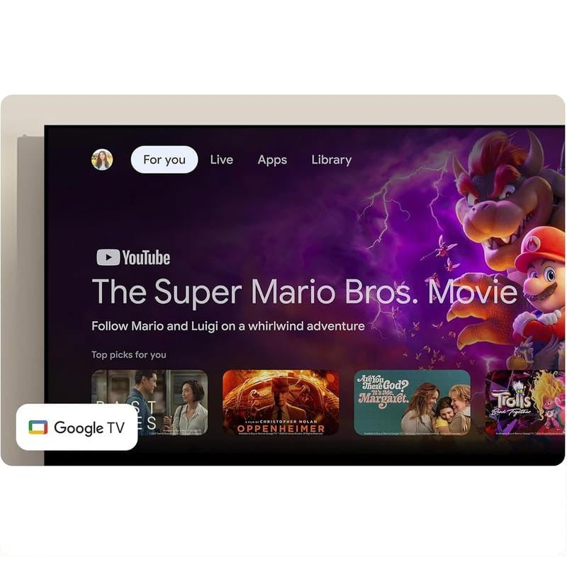 Google TV Streamer 4K con IA y mando por voz Porcelana - Android TV