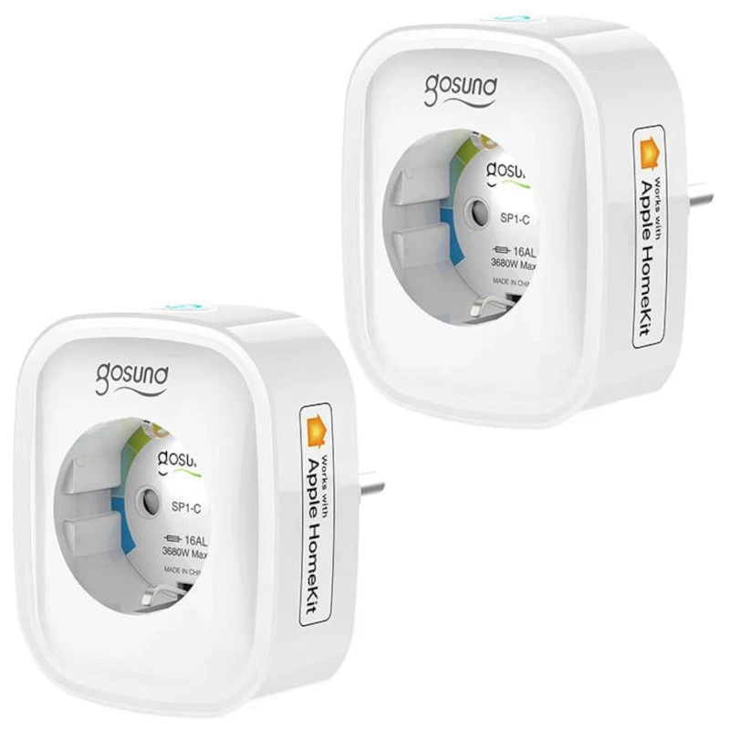Gosund SP1-H HomeKit 16A Pack de 2 Blanco - Enchufe Inteligente