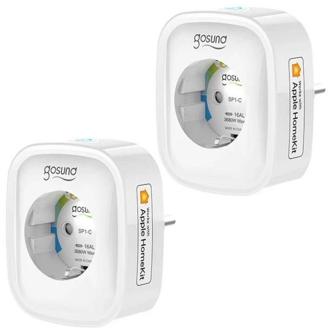 Gosund SP1-H HomeKit 16A Pack de 2 Blanco - Enchufe Inteligente Hover Image