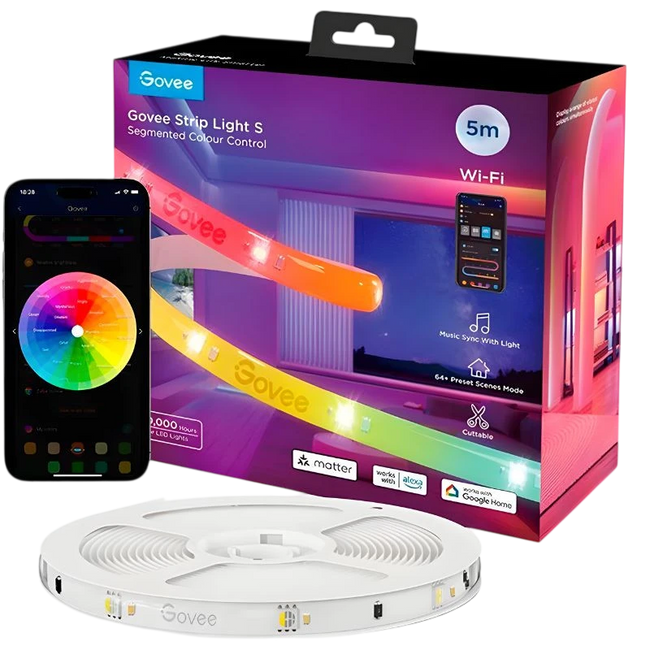 Govee H612A Tira LED Inteligente 5 m RGBIC WiFi Hover Image