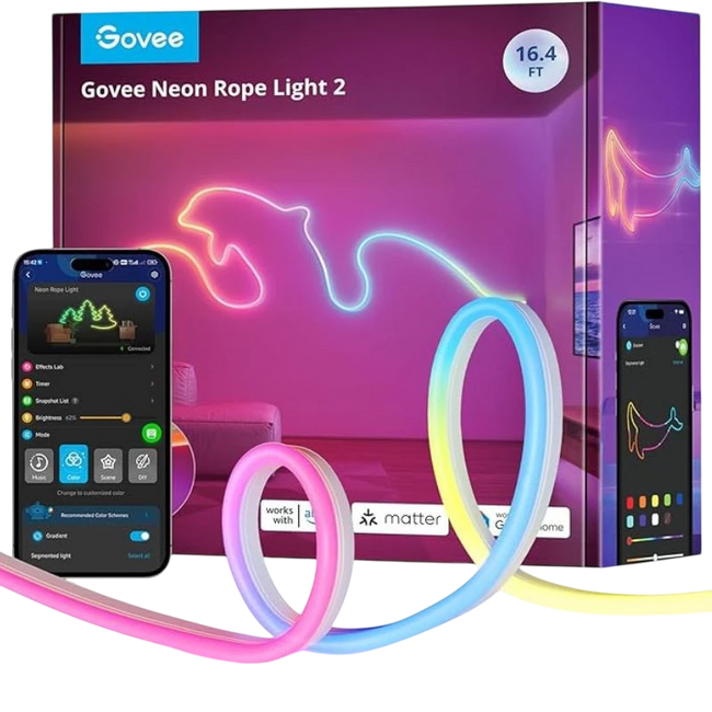Govee H61D5 Tira LED Inteligente 5 m RGBIC WiFi Hover Image