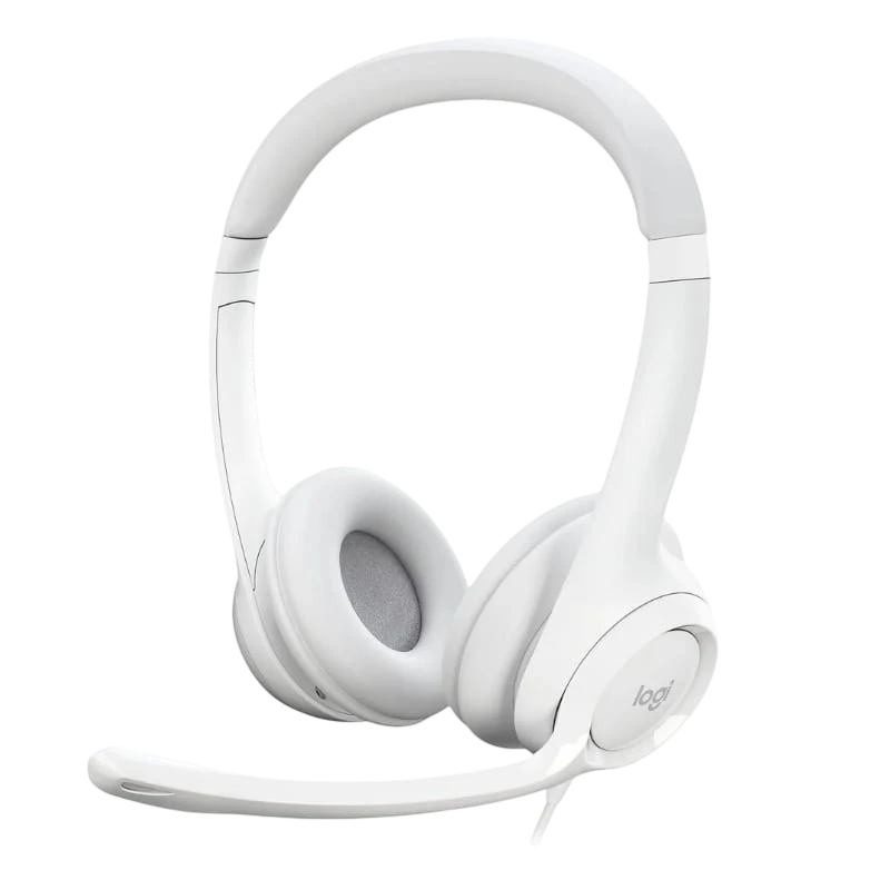 Logitech H390 Blanco Diadema con micrófono Auriculares