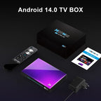 H96 Max M9 RK3576 4GB/32GB Wifi 6 Android 14 Negro - Android TV