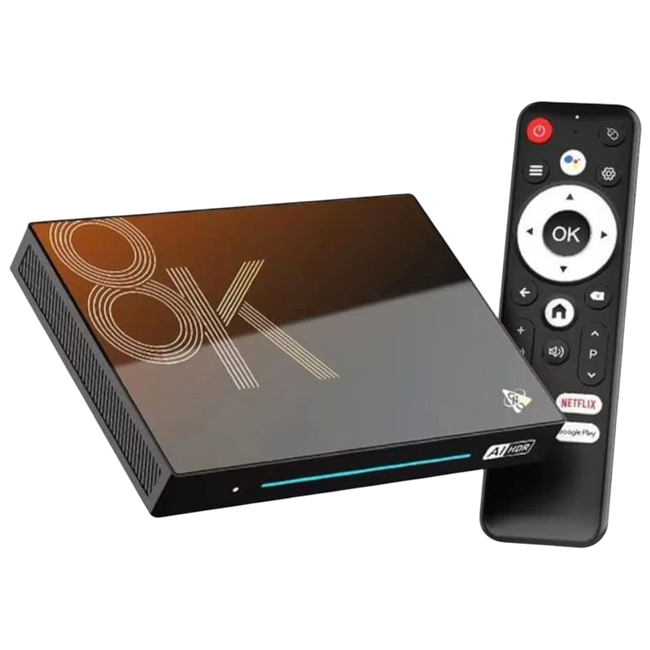 H96 MAX M9S 8K RK3576 4GB/32GB Wifi 6 Android 14 Negro - Android TV Hover Image