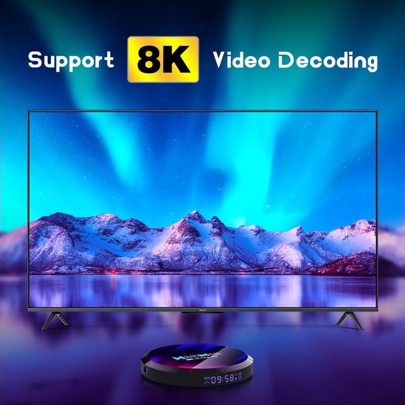 H96 MAX RK3528 4GB/32GB Android 13 Negro - Android TV