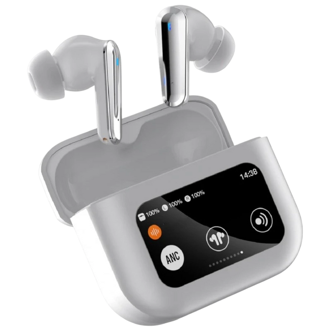 HBQ YYK-Q30 ANC LCD Plata Hover Image