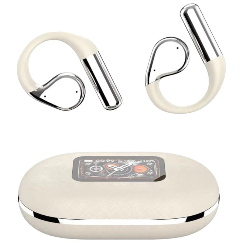 HBQ YYK-Q31 Blanco LCD Bluetooth 5.4 Auriculares inalámbricos