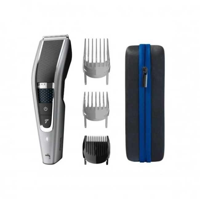 Philips Hair Clipper Series 5000 HC5650/15 Negro/Plata Hover Image