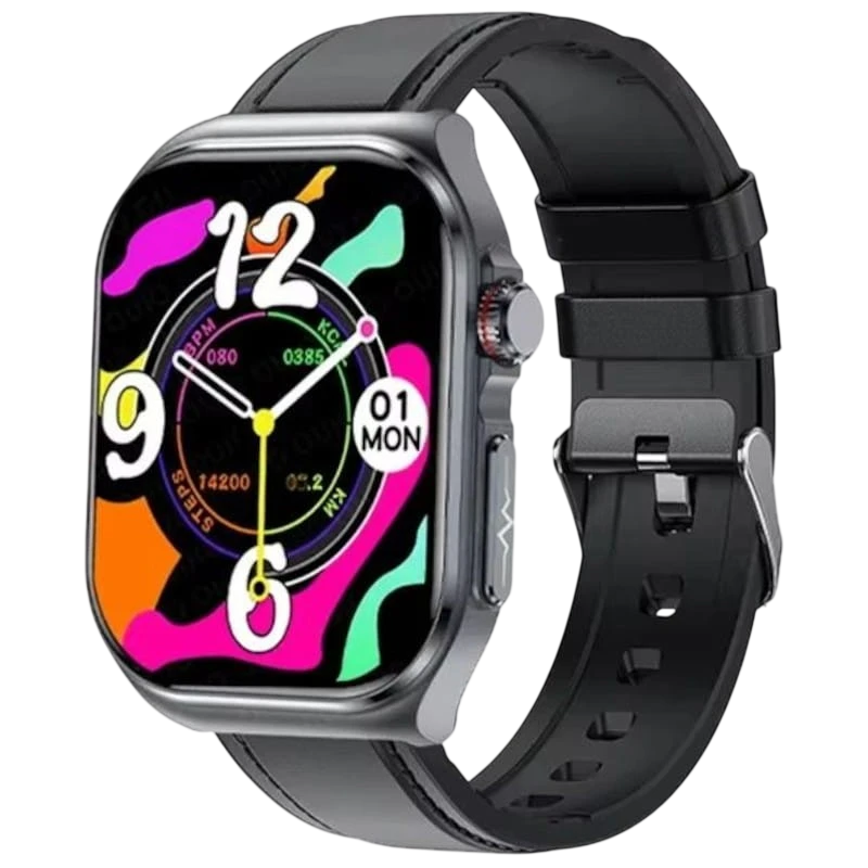 Hello ET585 Cuero Negro - Reloj inteligente