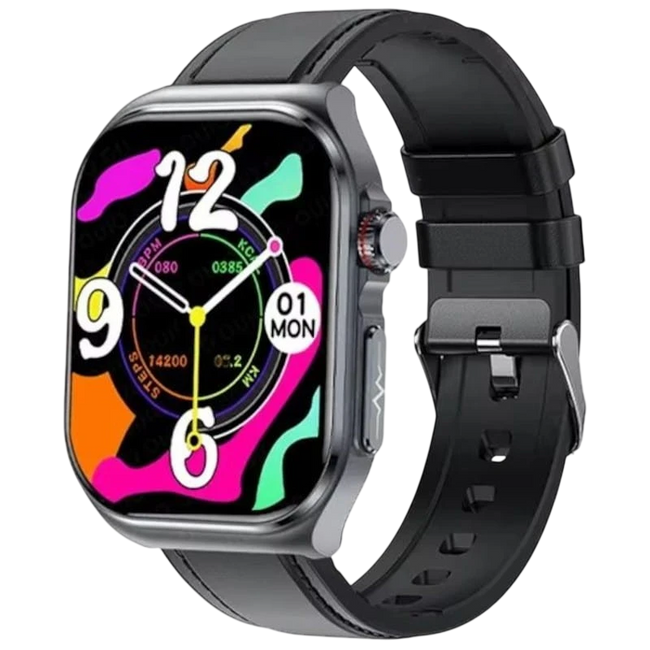 Hello ET585 Cuero Negro - Reloj inteligente Hover Image
