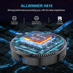 HK1 RBox H8 H618 4GB/64GB Wifi 6 Bluetooth Android 12 - Android TV