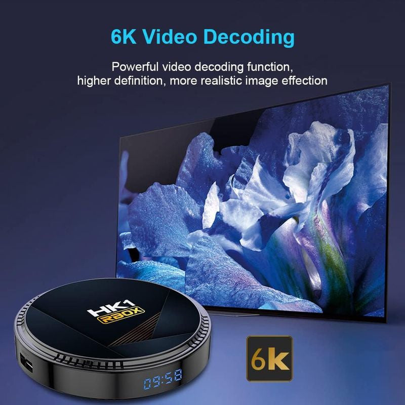 HK1 RBox H8 H618 H618 4GB/32GB Wifi 6 Bluetooth Android 12 - Android TV