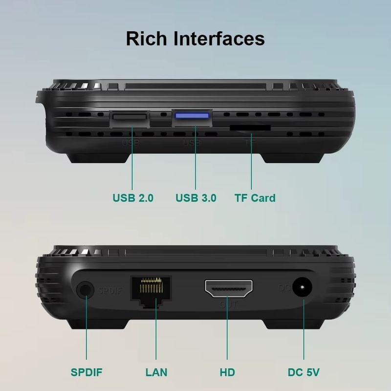 HK1 RBOX H8X Allwinner H728 4GB/64GB Android 14 - Android TV