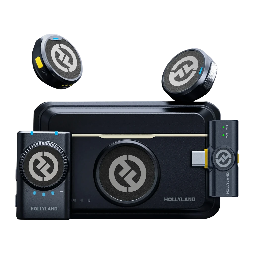 Micrófono Hollyland Lark M2 Mini Combo Inalámbrico de Solapa