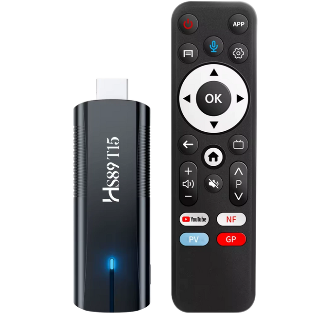 HS89 T15 RK3539 TV Stick 2GB/16GB 4K WiFi 6 Dual Band Android 14 Hover Image