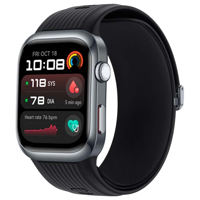 Huawei Watch D2 Negro con Correa de Fluoroelastómero - Reloj inteligente con GPS y NFC Hover Image