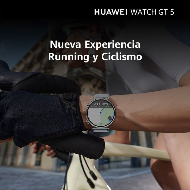 Smartwatch Huawei Watch GT5 41mm GPS Correa Cuero Blanco - Reloj Inteligente