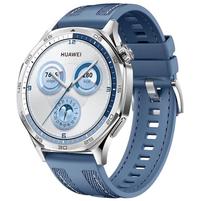 Huawei Watch GT5 46mm GPS Correa de Tejido Azul - Reloj Inteligente Hover Image